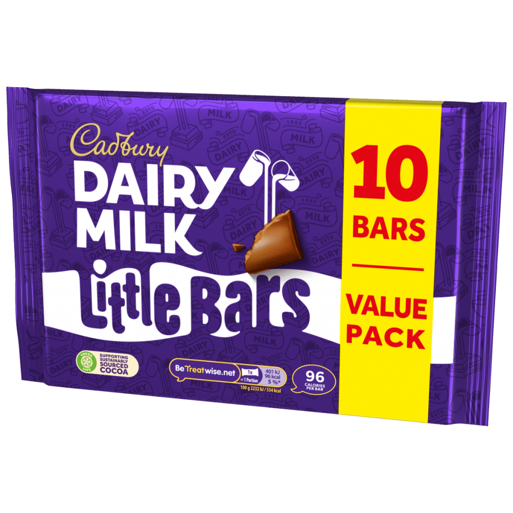 Cadbury Dairy Milk Little Bar Chocolate Bar 10 Pack Multipack 180 g