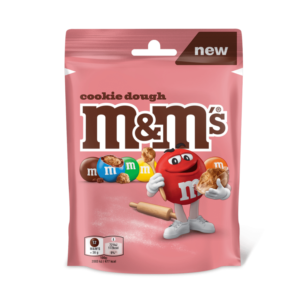 M&M’S Cookie Dough Milk Chocolate Bag 102g