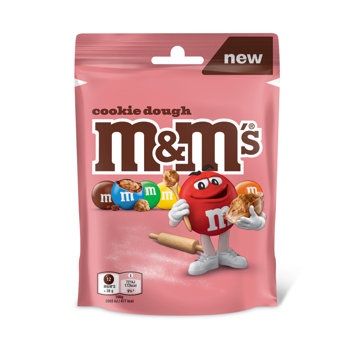 M&M’S Cookie Dough Milk Chocolate Bag 102g