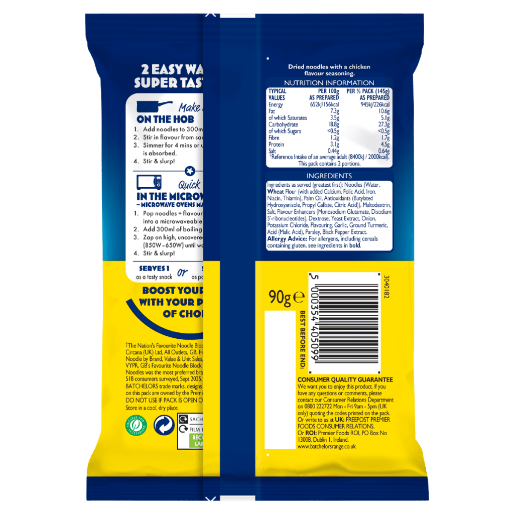 Batchelors Super Noodles Chicken Flavour 90g