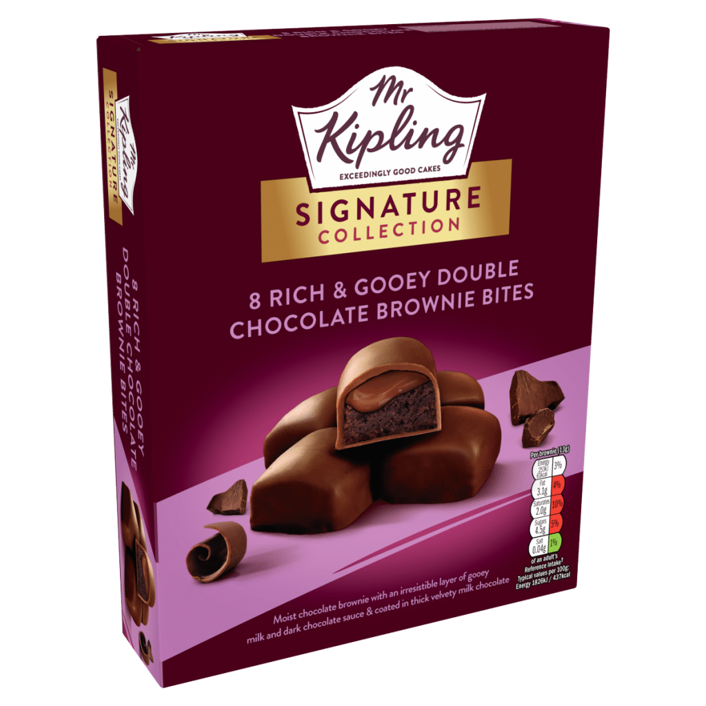 Mr Kipling Signature Collection 8 Rich & Gooey Double Chocolate Brownie Bites