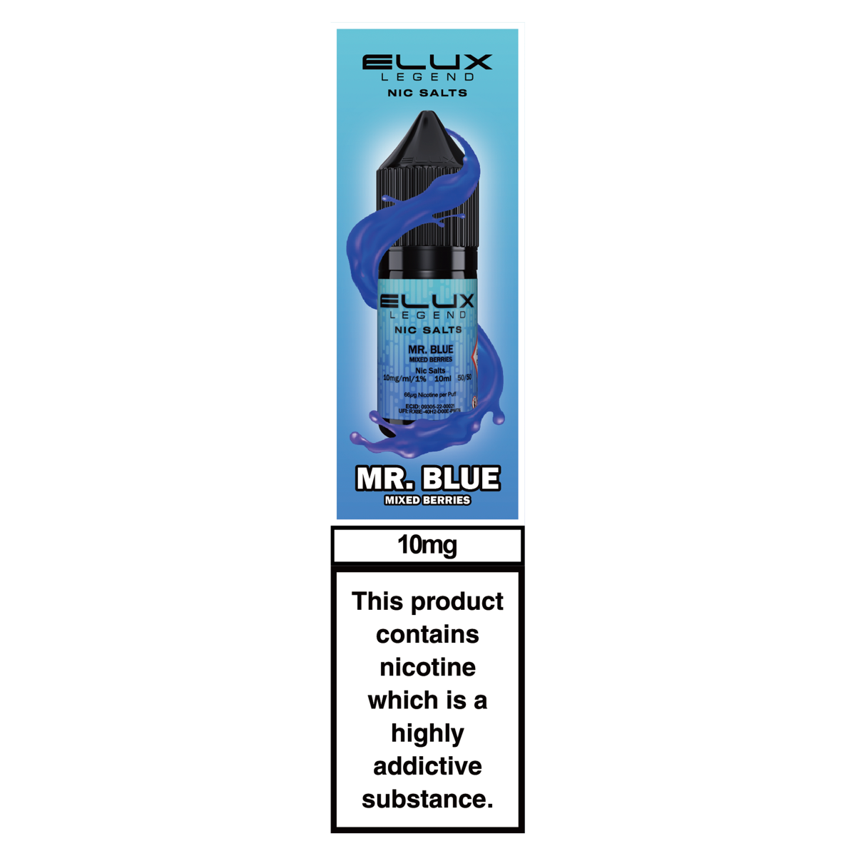 Elux Legend Nic Salts Mr. Blue Mixed Berries 10mg