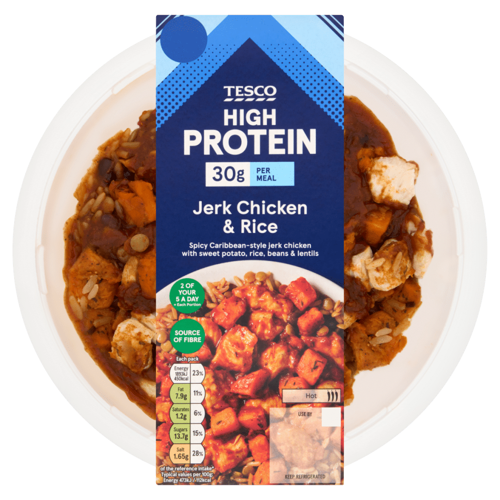 Tesco High Protein Jerk Chicken & Rice 400g