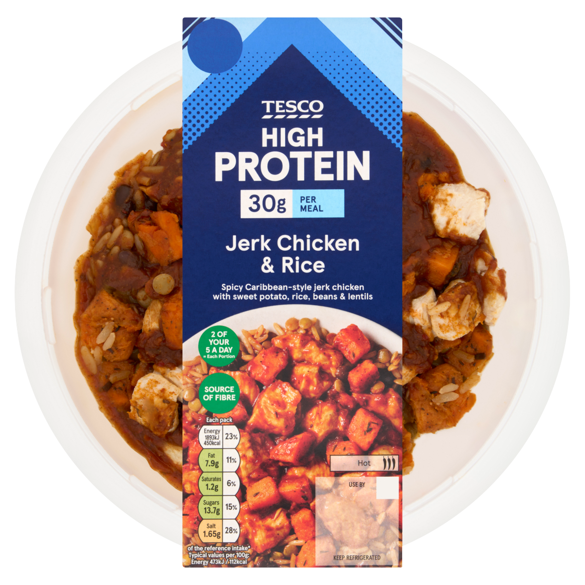 Tesco High Protein Jerk Chicken & Rice 400g