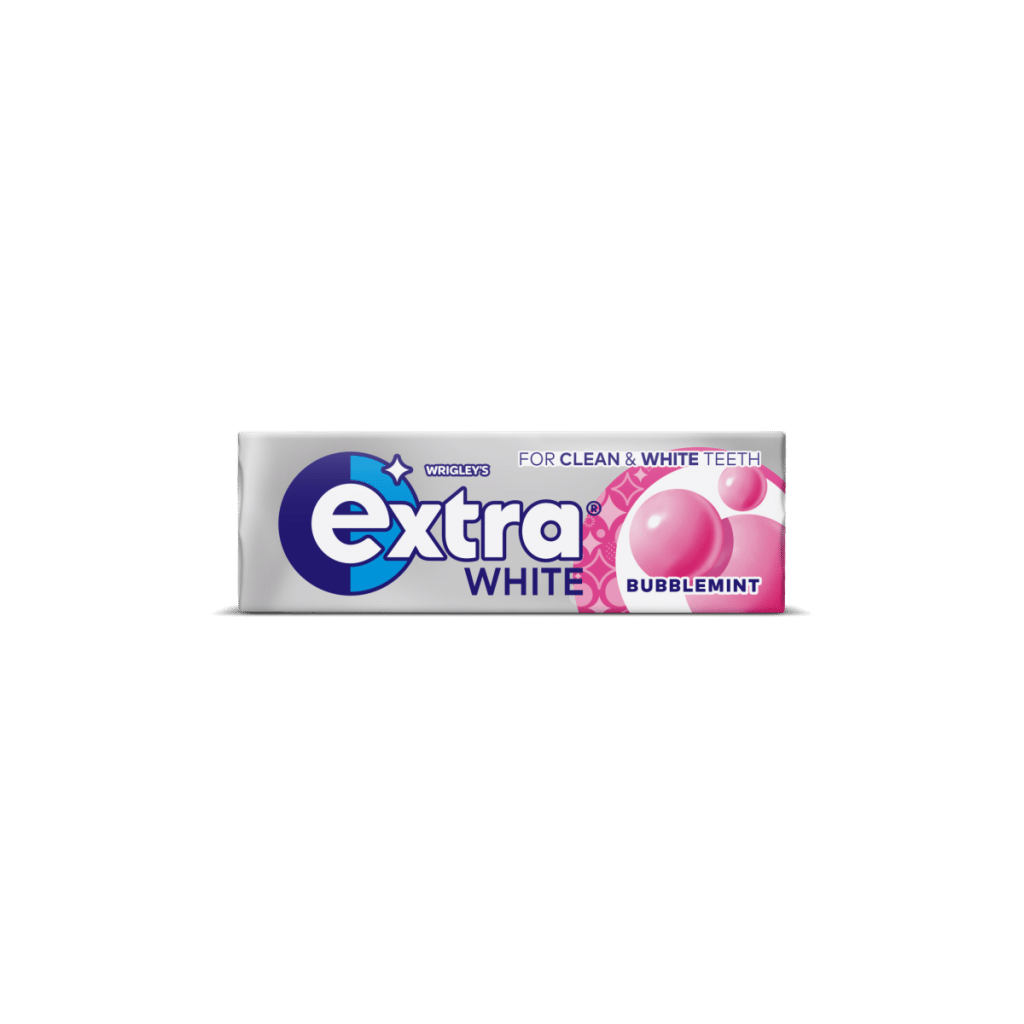 Extra White Bubblemint Sugar Free Chewing Gum x10 Pieces