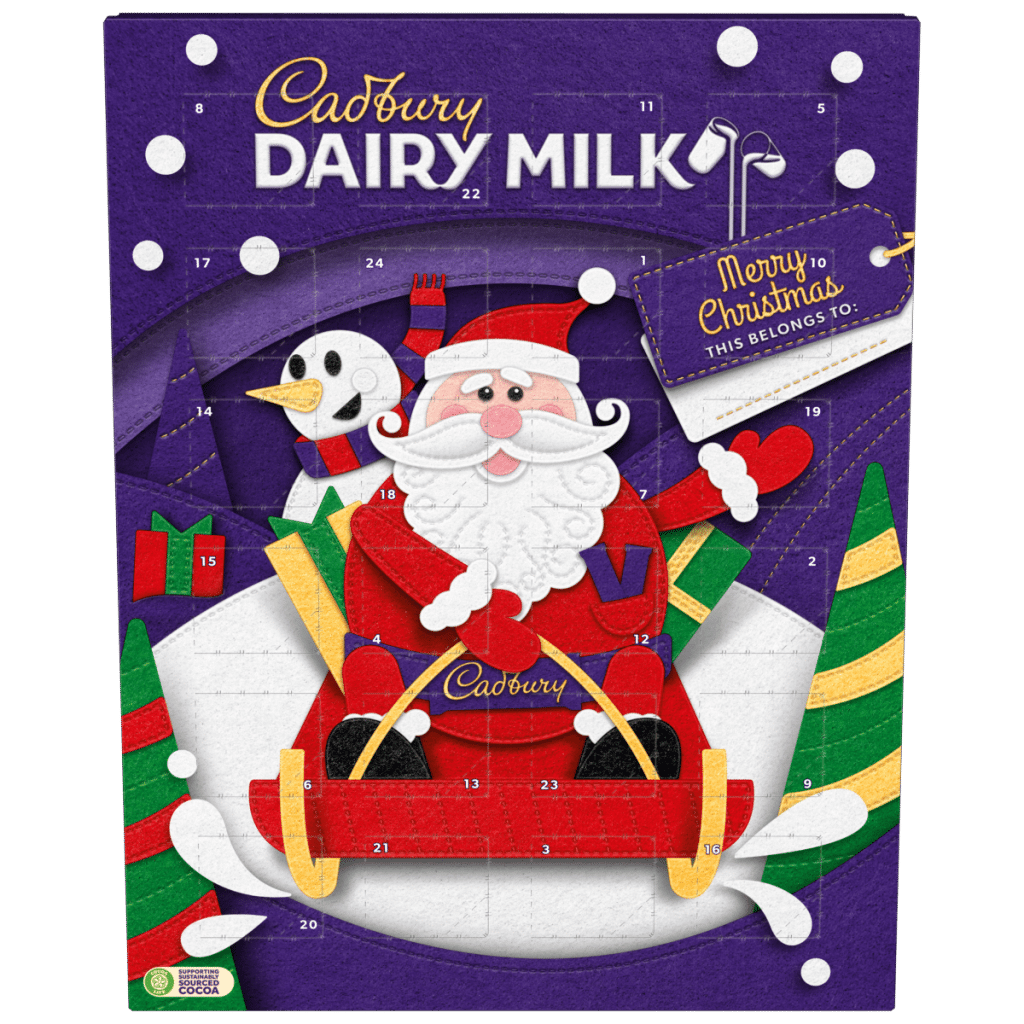 Cadbury Dairy Milk Chocolate Christmas Advent Calendar 90 g