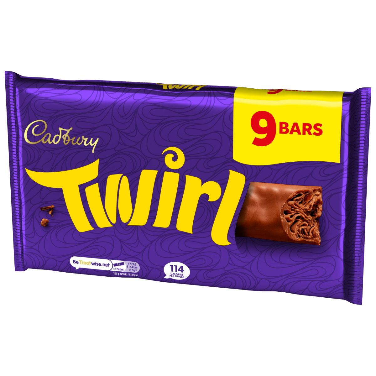 Cadbury Twirl Milk Chocolate 9 Pack Multipack 193.5 g