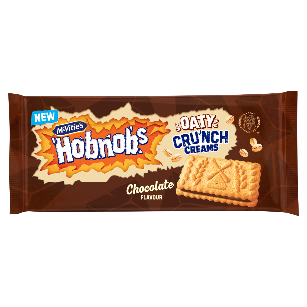 McVitie’s Hobnobs Oaty Crunch Creams Chocolate Flavour 100g