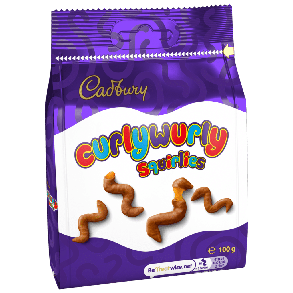 Cadbury Curly Wurly Squirlies Chocolate Bag 100g