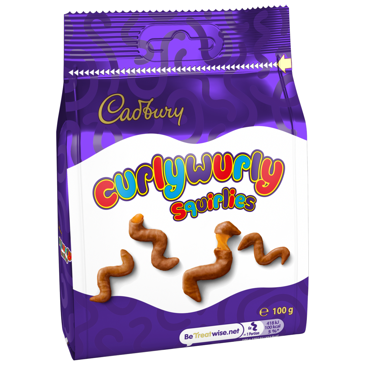 Cadbury Curly Wurly Squirlies Chocolate Bag 100g