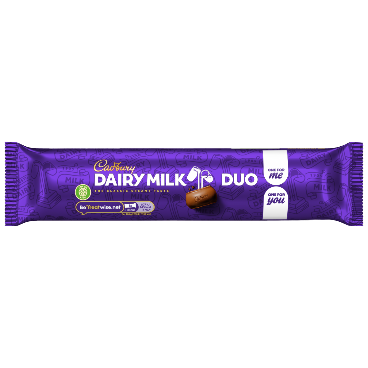 Cadbury Dairy Milk Chocolate Bar Duo 54.4 g