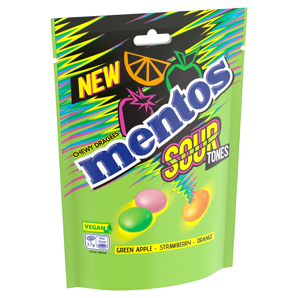 Mentos Sour Tones Chewy Dragees 150g