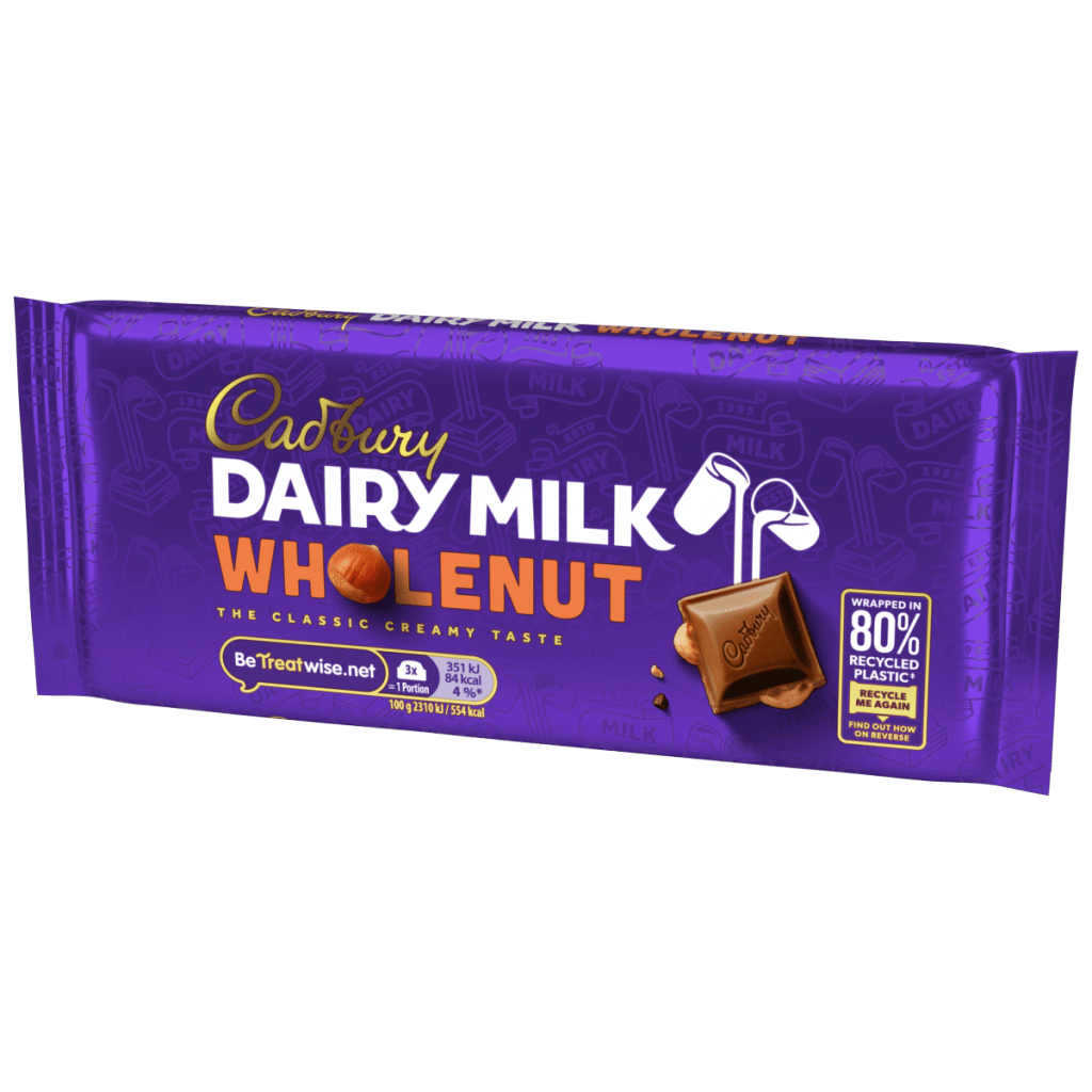 Cadbury Dairy Milk Wholenut Chocolate Bar 120 g