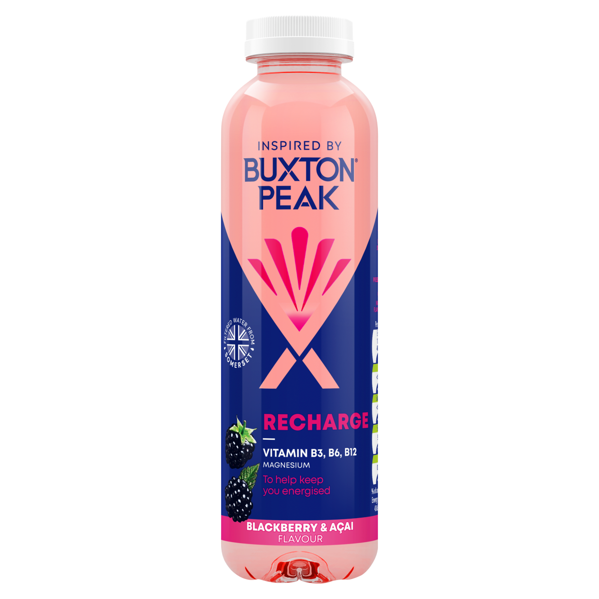 Buxton Peak Recharge Blackberry & Açai Flavour 400ml