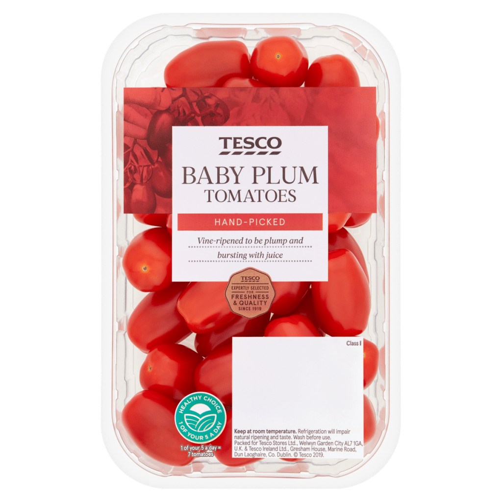 Tesco Baby Plum Tomatoes
