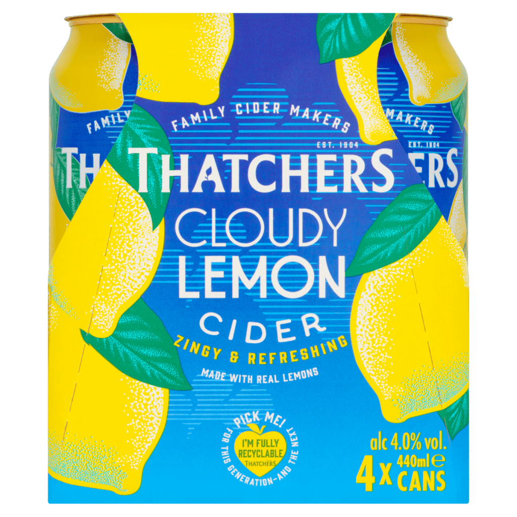 Thatchers Cloudy Lemon Cider 4 x 440ml