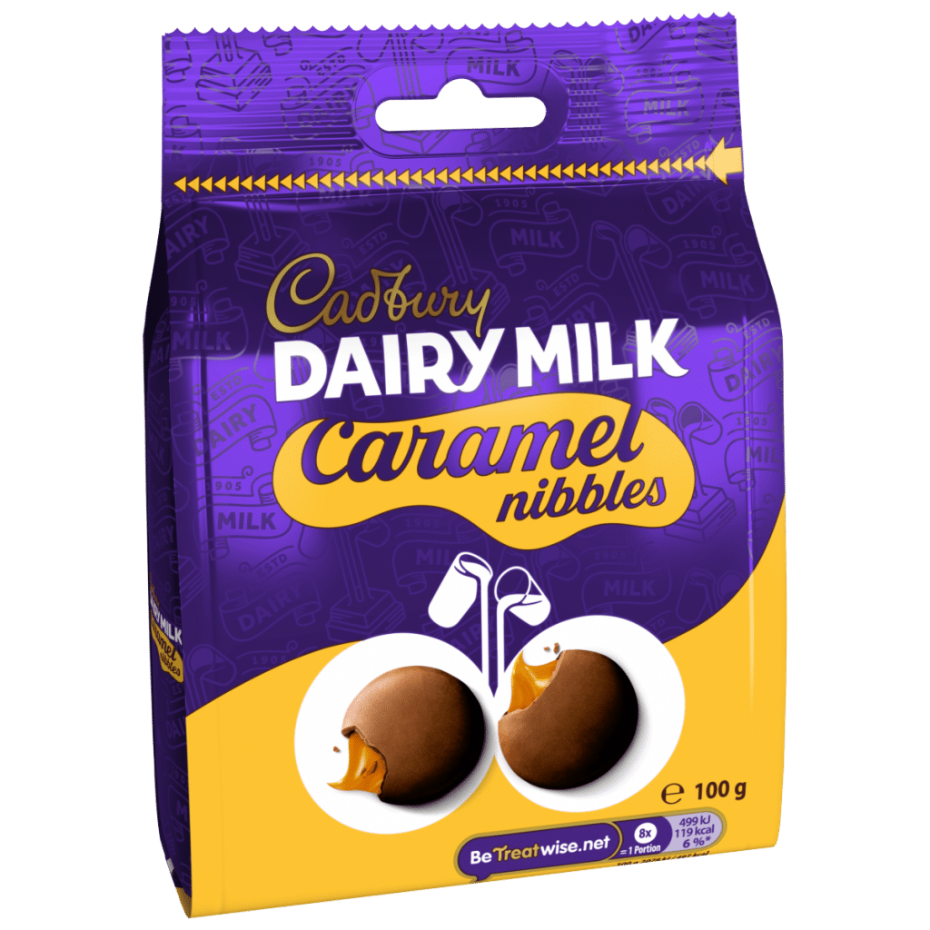 Cadbury Dairy Milk Caramel Nibbles Chocolate bag 100 g