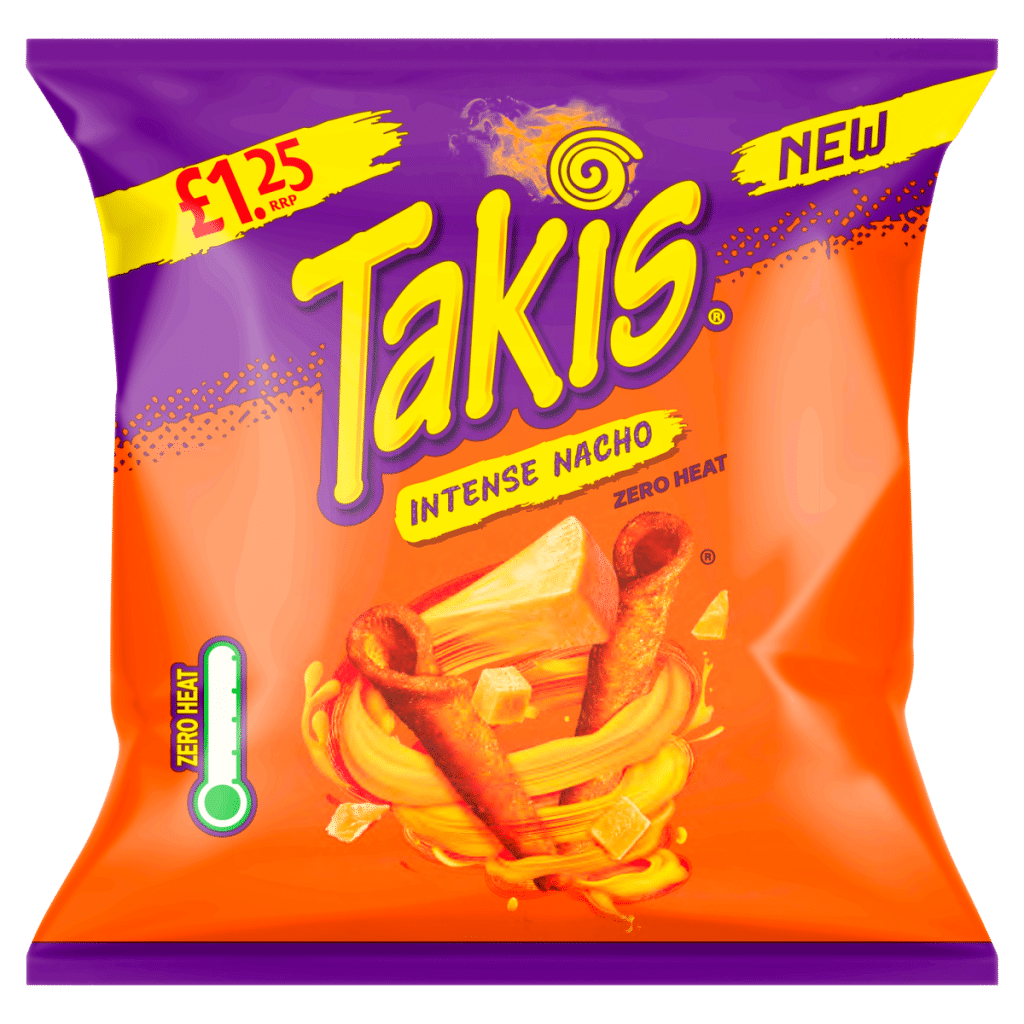 Takis Intense Nacho Seasoned Cheese Flavour Fried Corn Snack 55g