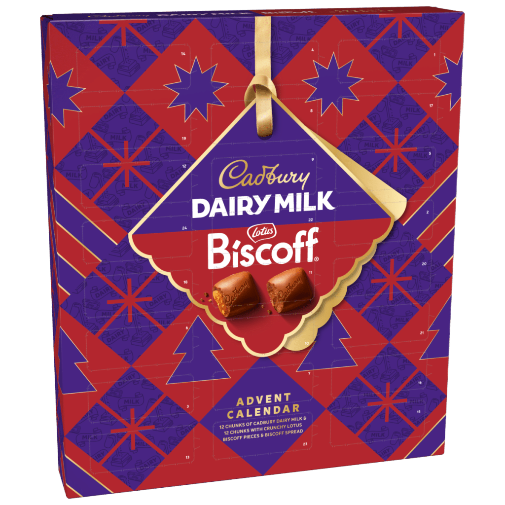 Cadbury Dairy Milk Biscoff Chocolate Christmas Advent Calendar 236 g
