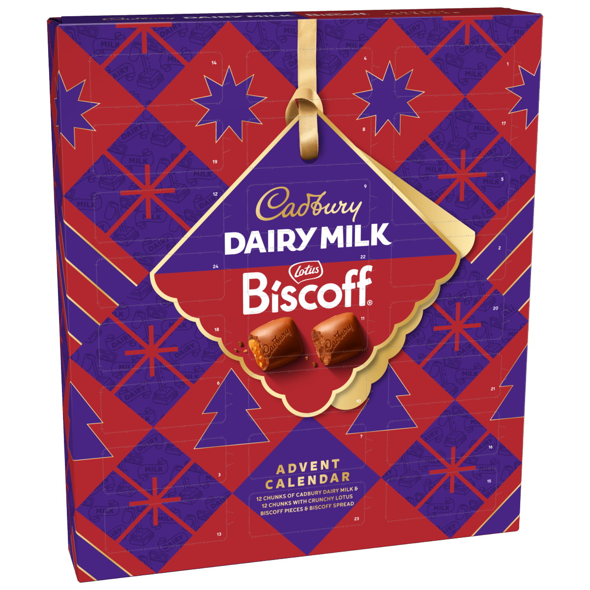 Cadbury Dairy Milk Biscoff Chocolate Christmas Advent Calendar 236 g