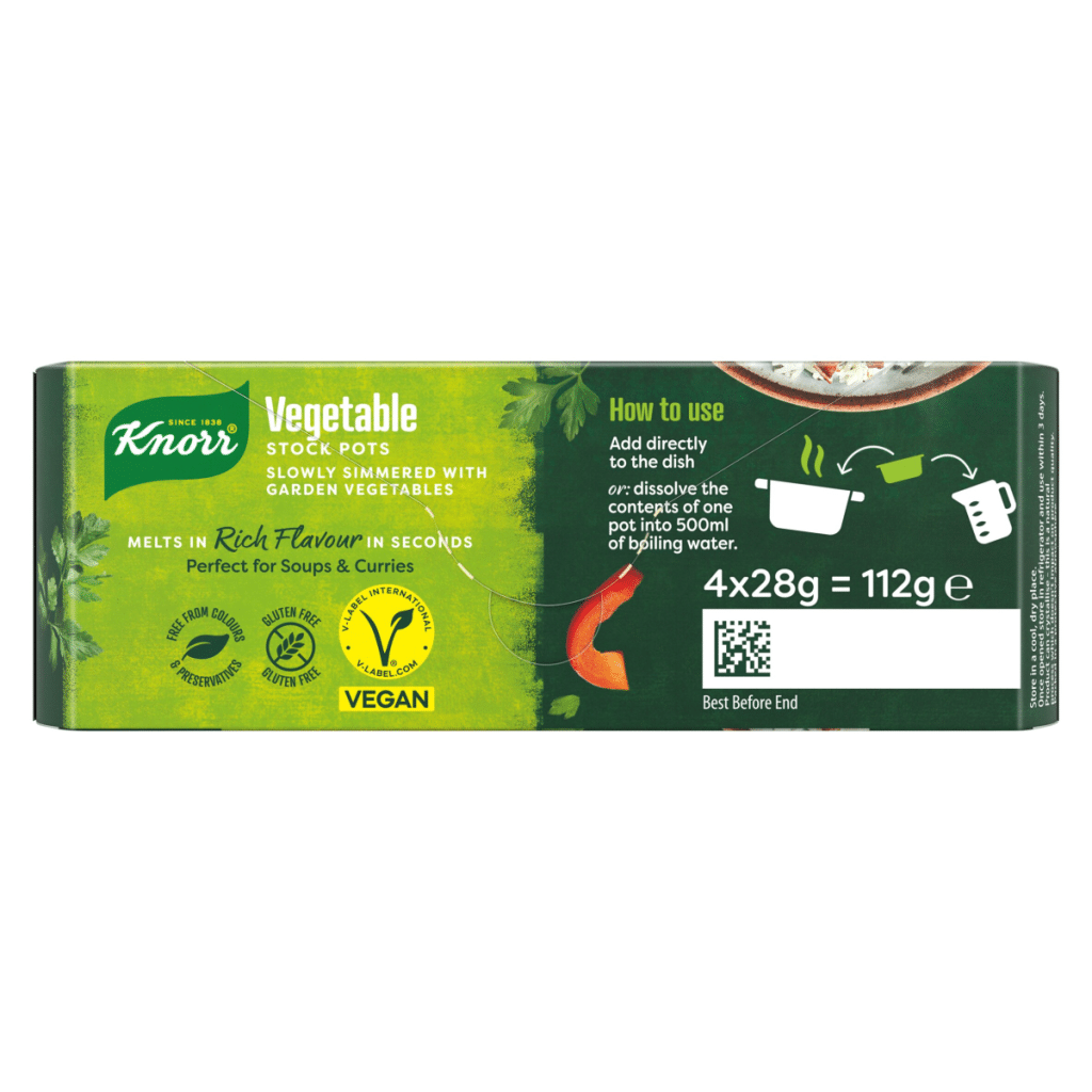 Knorr Vegetable Stock Pot 4x 28 g