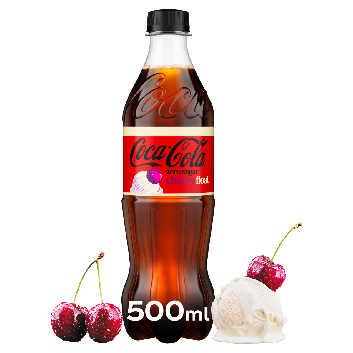 Coca-Cola Zero Sugar Cherry Float 500ml Bottle