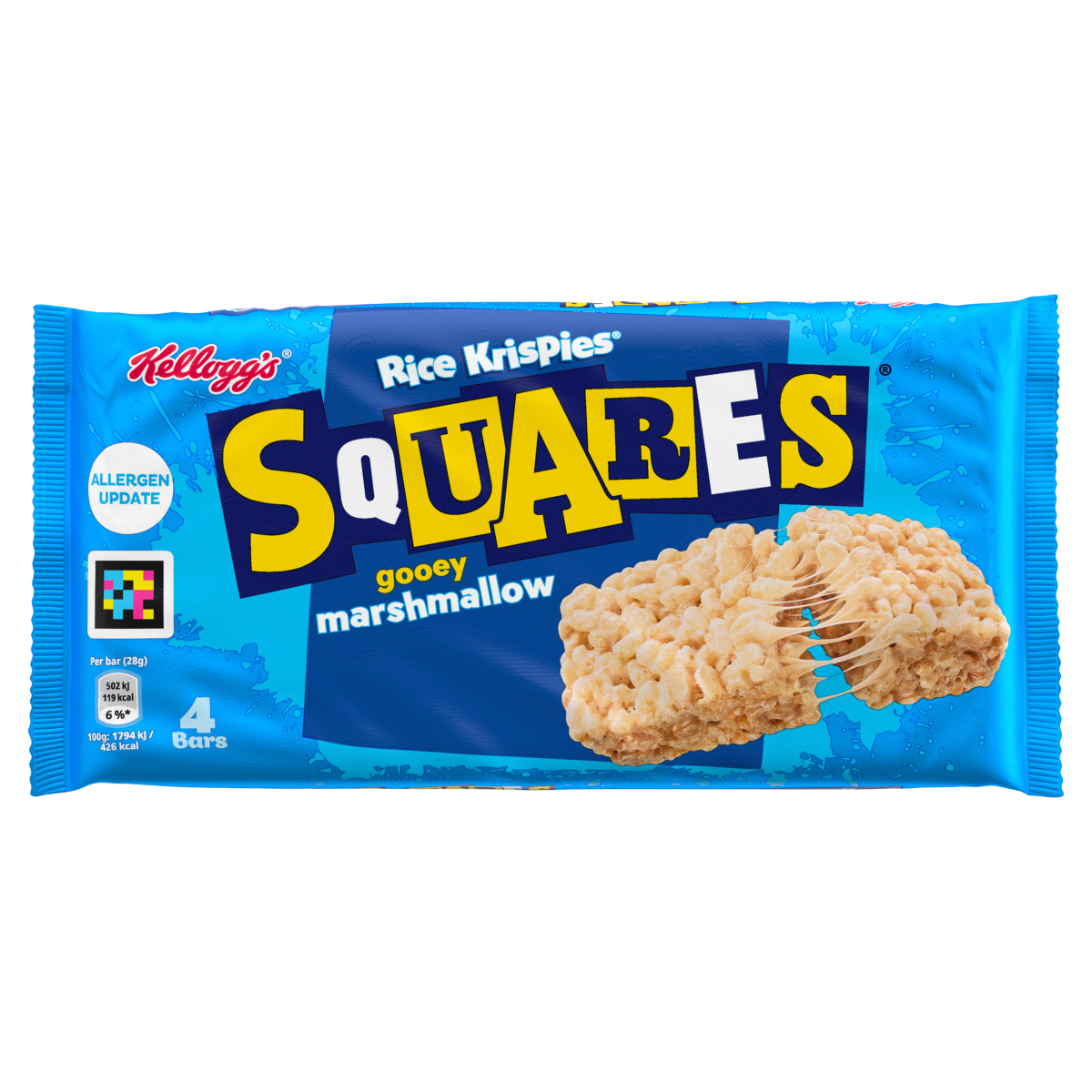 Kellogg’s Rice Krispies Squares Gooey Marshmallow Bars 4 x 28g (112g)