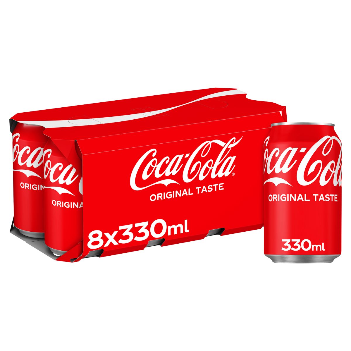 Coca-Cola Original Taste 8 x 330ml Cans