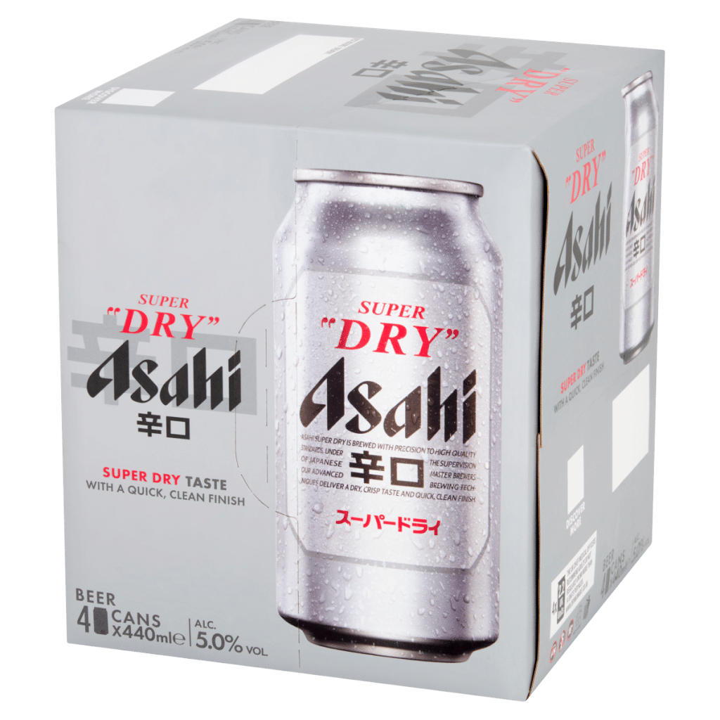 Asahi Super Dry Beer 4 x 440ml
