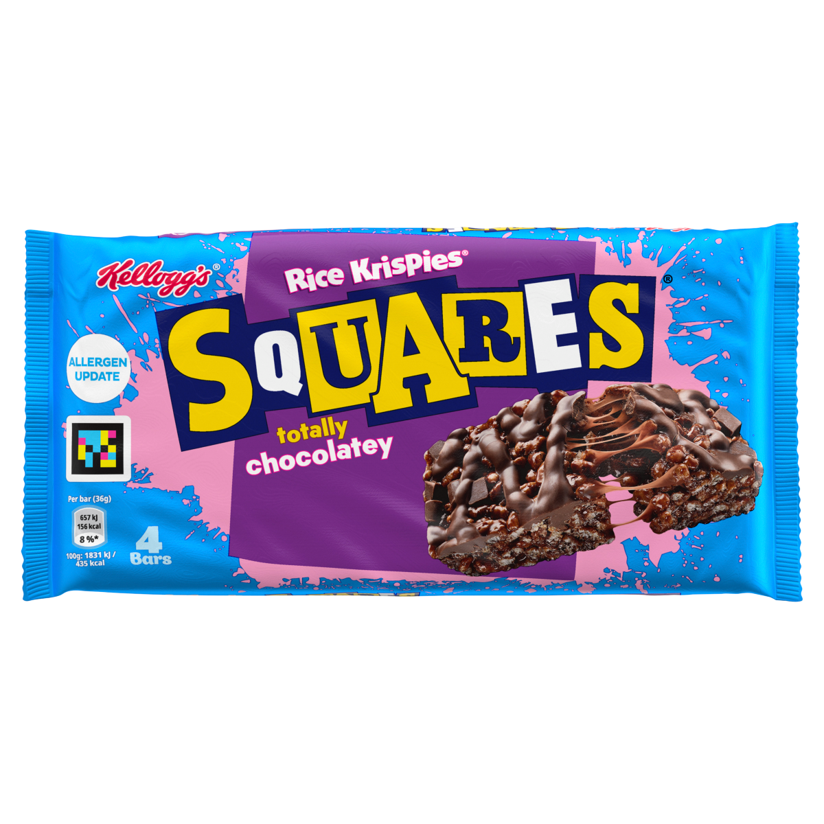 Kellogg’s Rice Krispies Squares Totally Chocolatey Bars 4 x 36g (144g)
