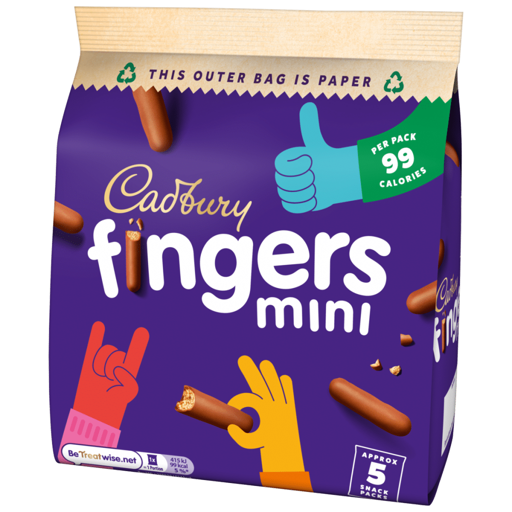 Cadbury Fingers Mini Milk Chocolate Biscuits Multipack 96.5 g