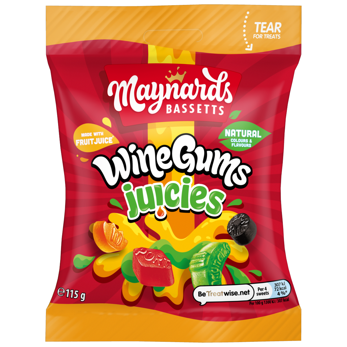 Maynards Bassetts Wine Gums Jelly 115g