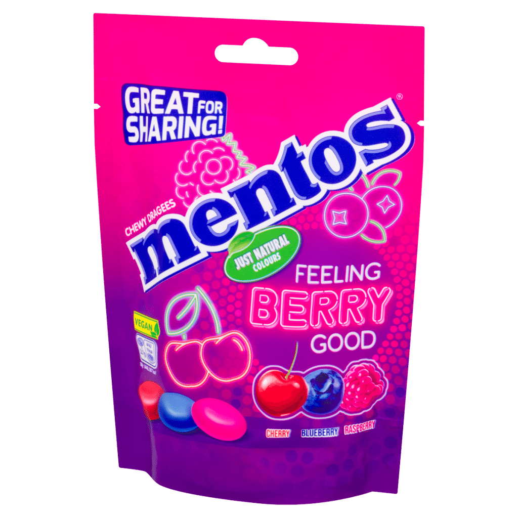 Mentos Chewy Dragees Feeling Berry Good 140g