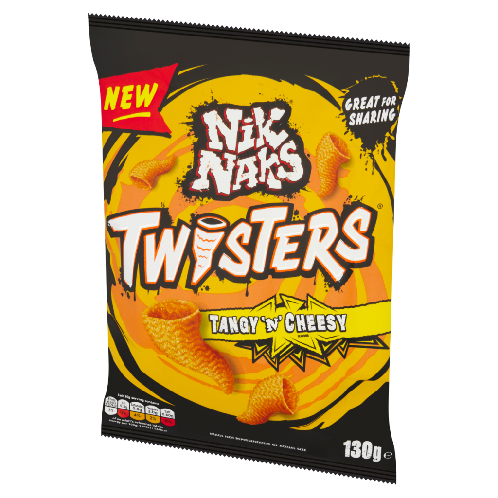 Nik Naks Twisters Tangy ‘N’ Cheesy 130g