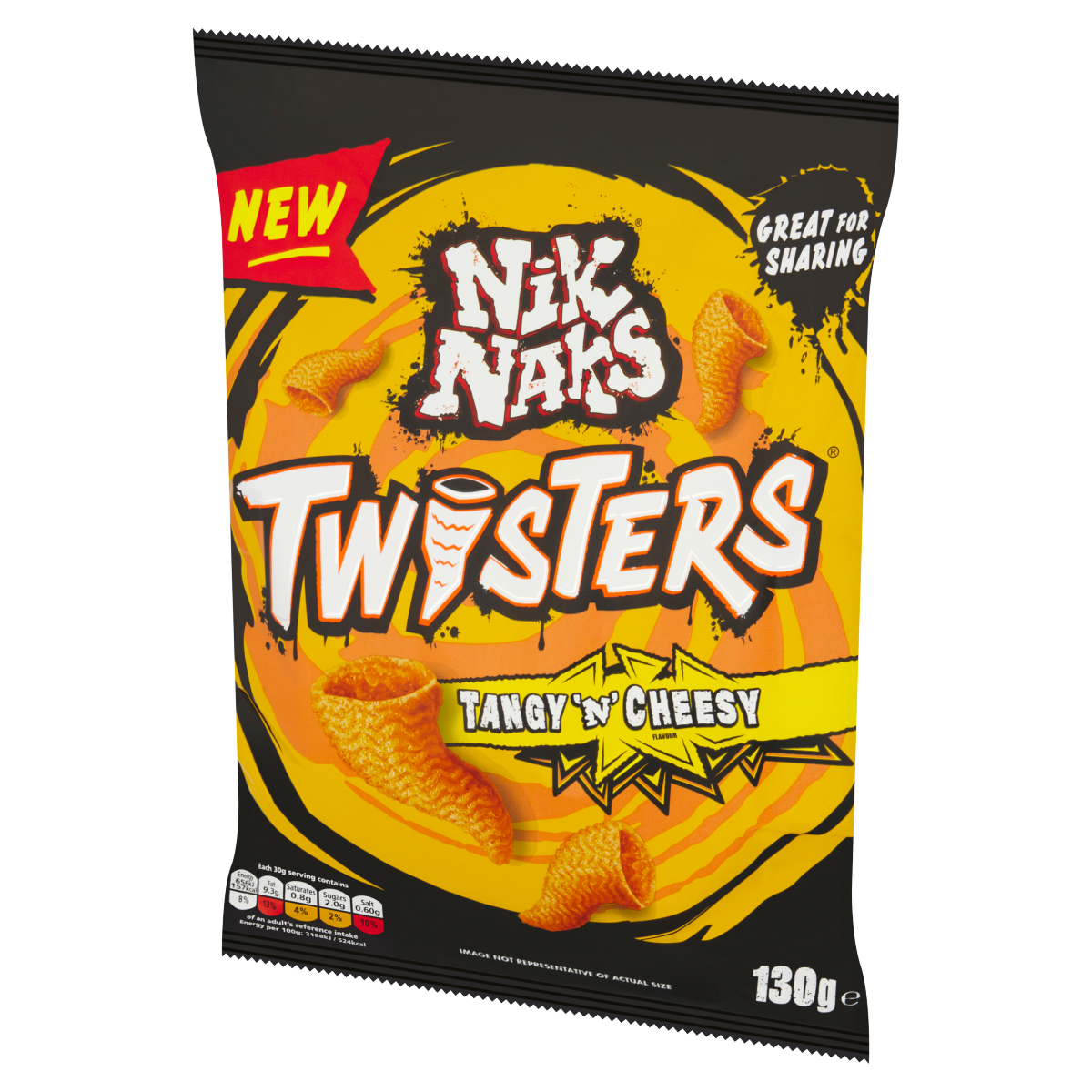 Nik Naks Twisters Tangy ‘N’ Cheesy 130g