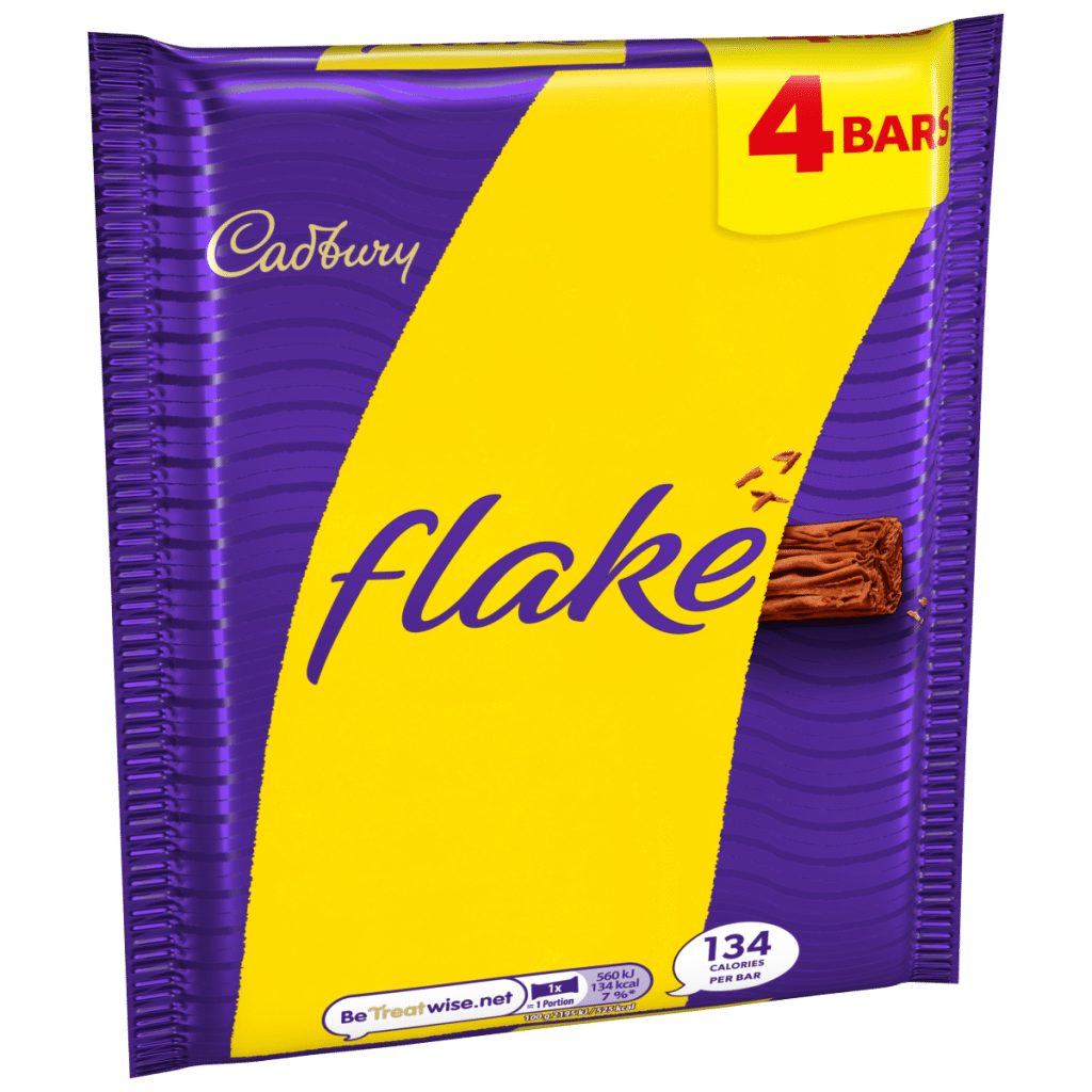 Cadbury Flake Chocolate Bar 4 Pack Multipack (4×25.5g) 102 g
