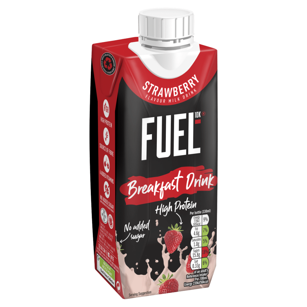 Fuel10K Strawberry Flavour Breakfast Milk Drink 330ml
