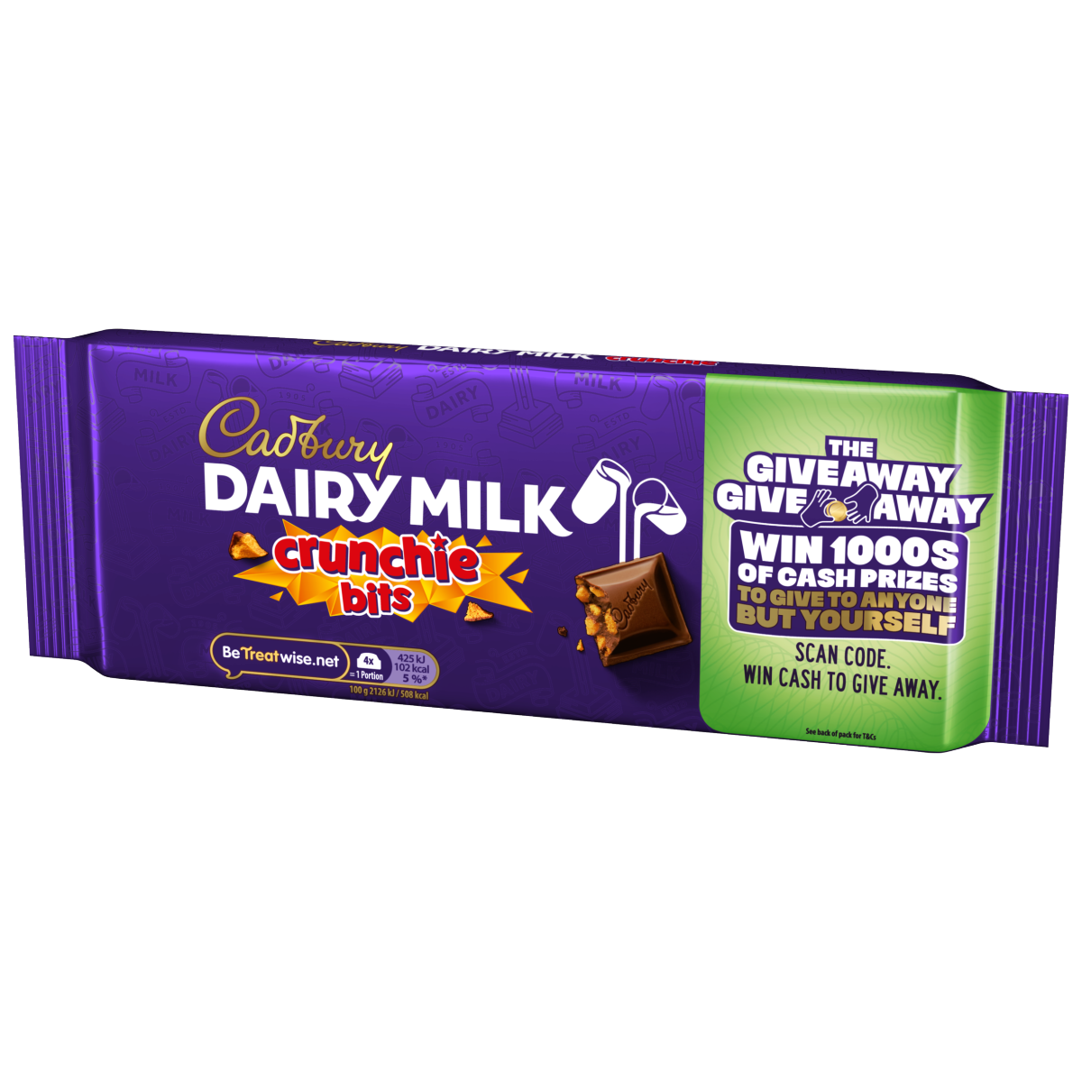 Cadbury Dairy Milk Crunchie Bits Chocolate Bar 180g