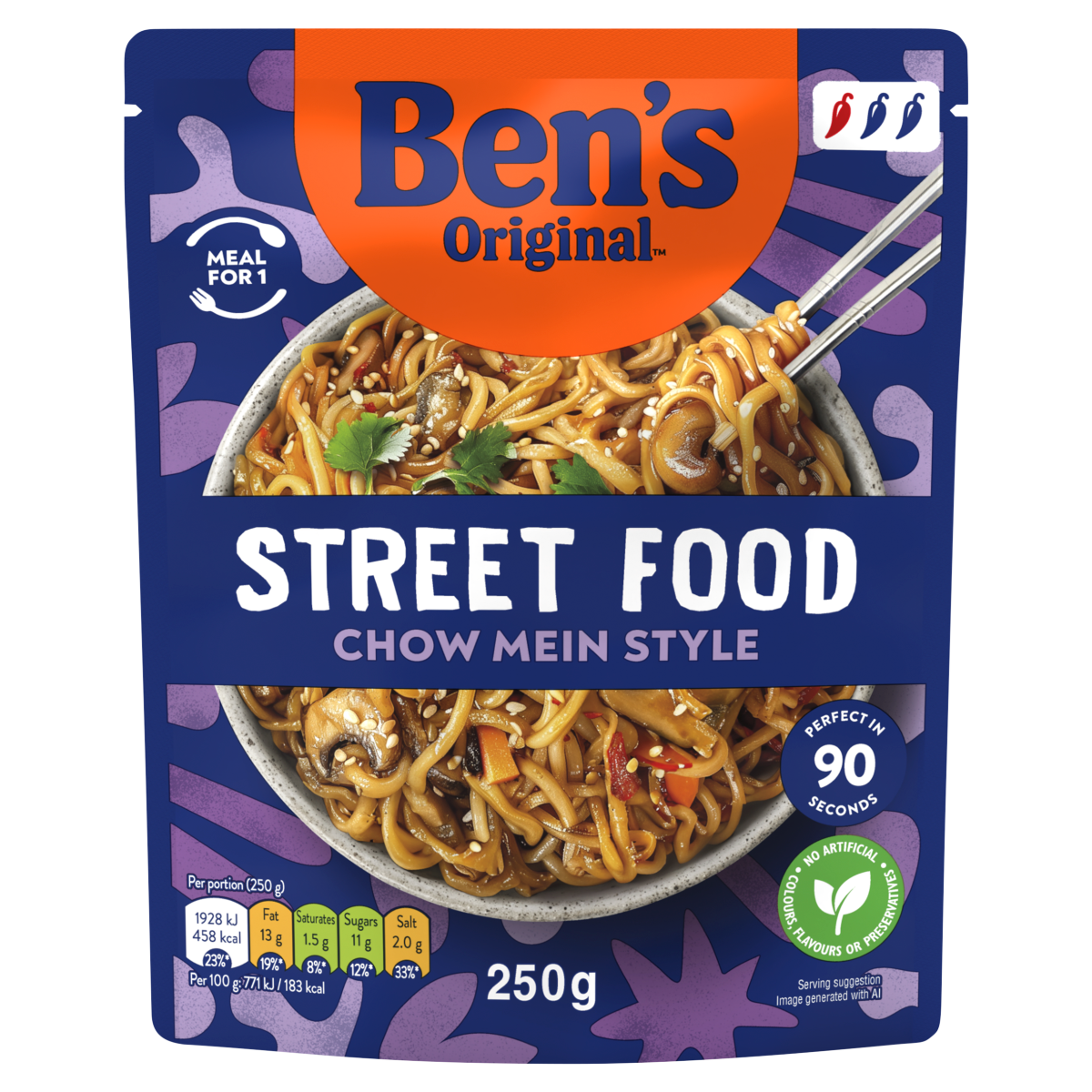 Ben’s Original Street Food Chow Mein Style 250g