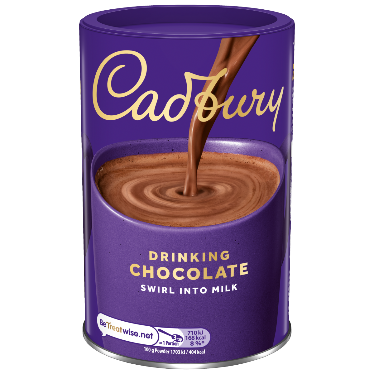 Cadbury Drinking Hot Chocolate Cocoa Powder Tin 500 g