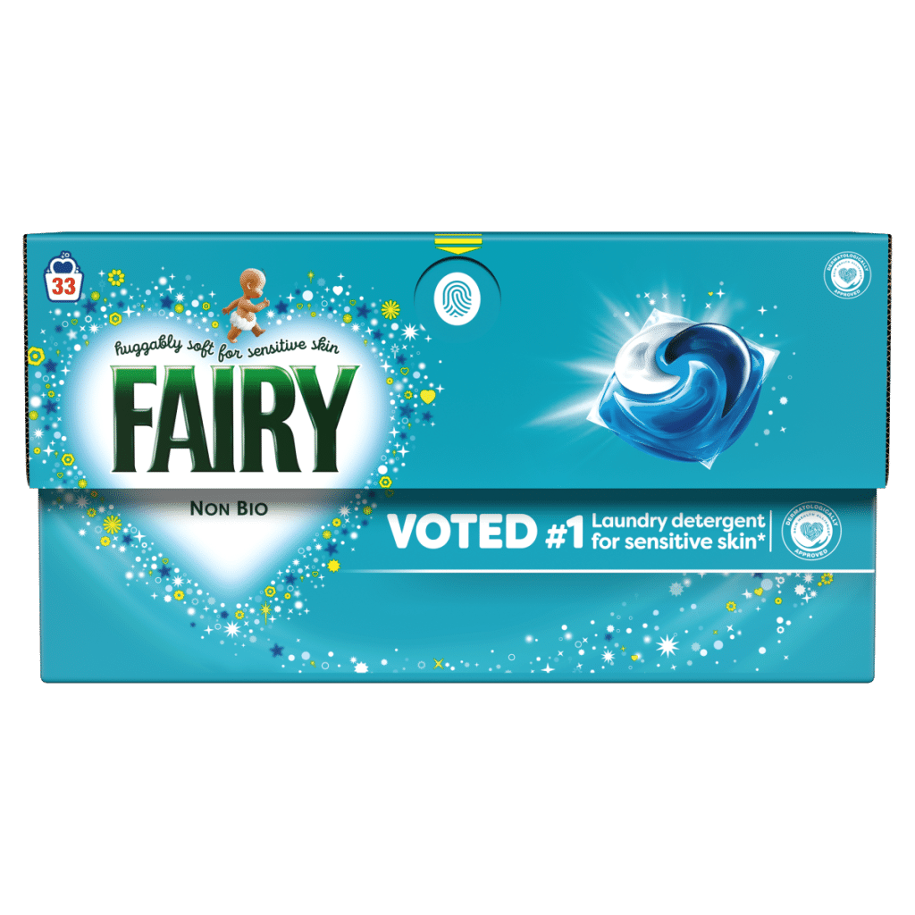 Fairy Non Bio Washing Liquid Pods, For Sensitive Skin 33 Washes