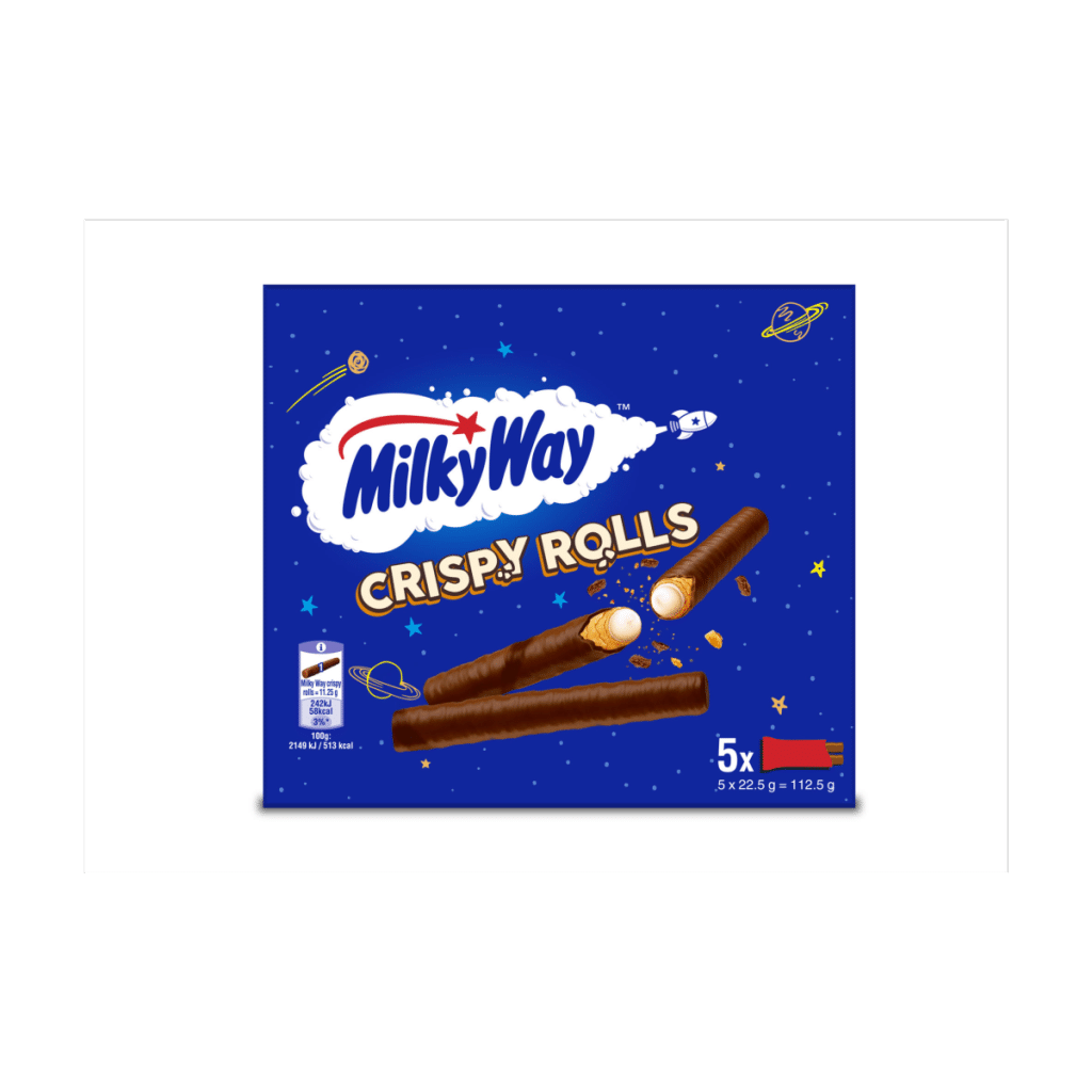 Milky Way Crispy Rolls Multipack Chocolate Bars 5 x 22.5g