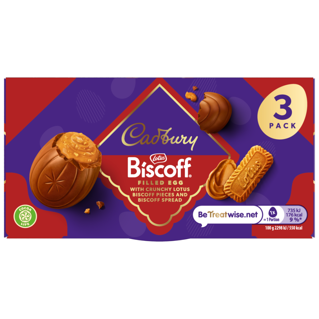 Cadbury Biscoff Filled Egg 3 pack 96 g