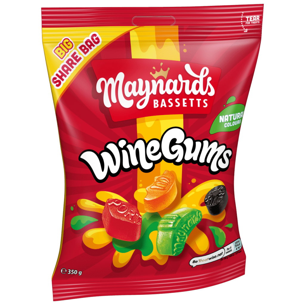 Maynards Bassetts Wine Gums Sweets Sharing Bag 350g