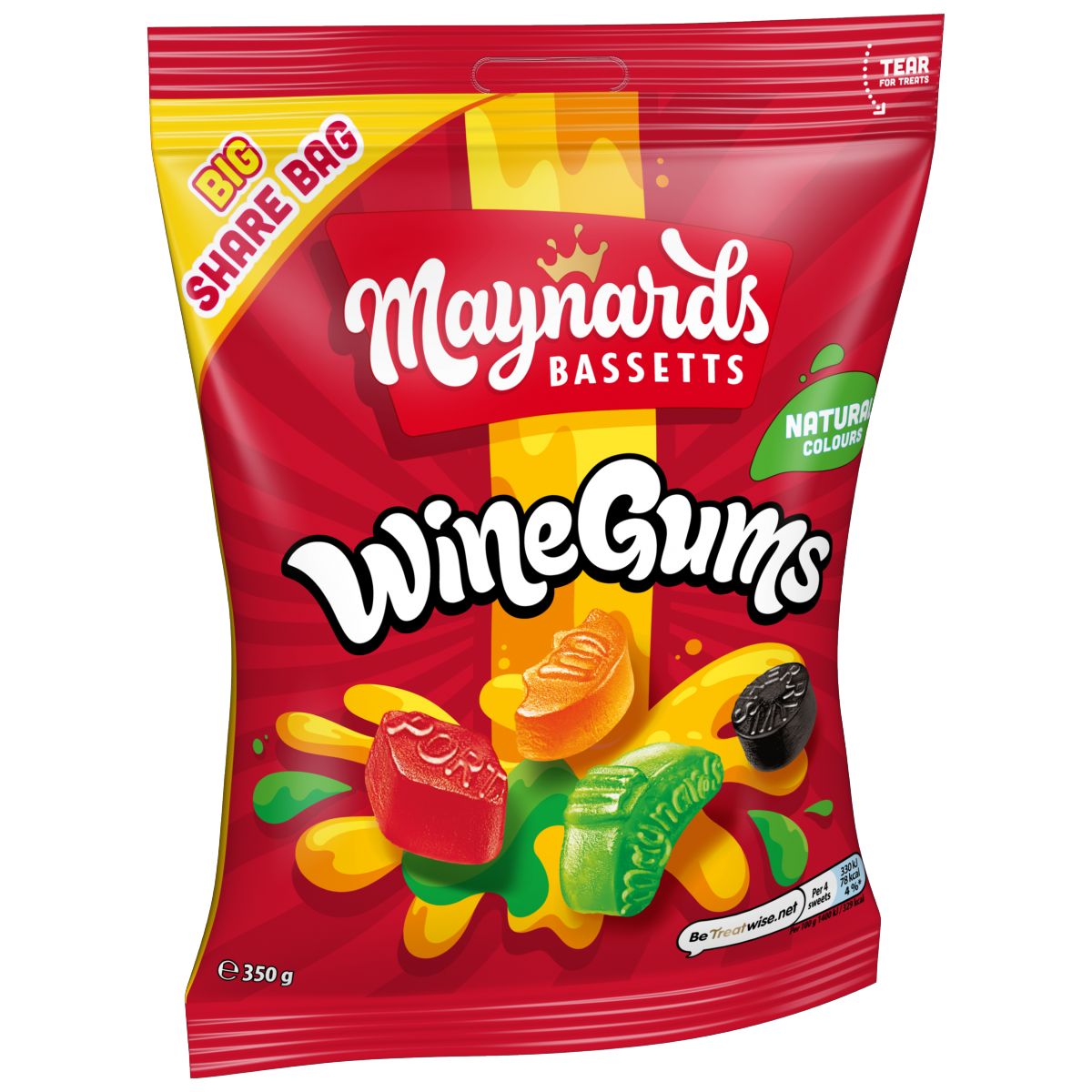 Maynards Bassetts Wine Gums Sweets Sharing Bag 350g