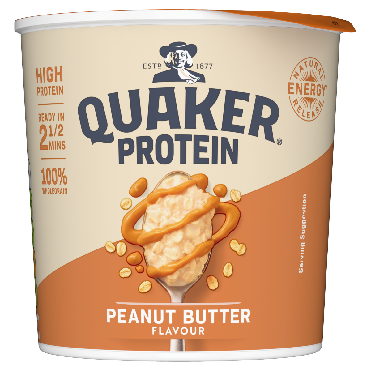 Quaker Oats High Protein Peanut Butter Porridge Pot 58g