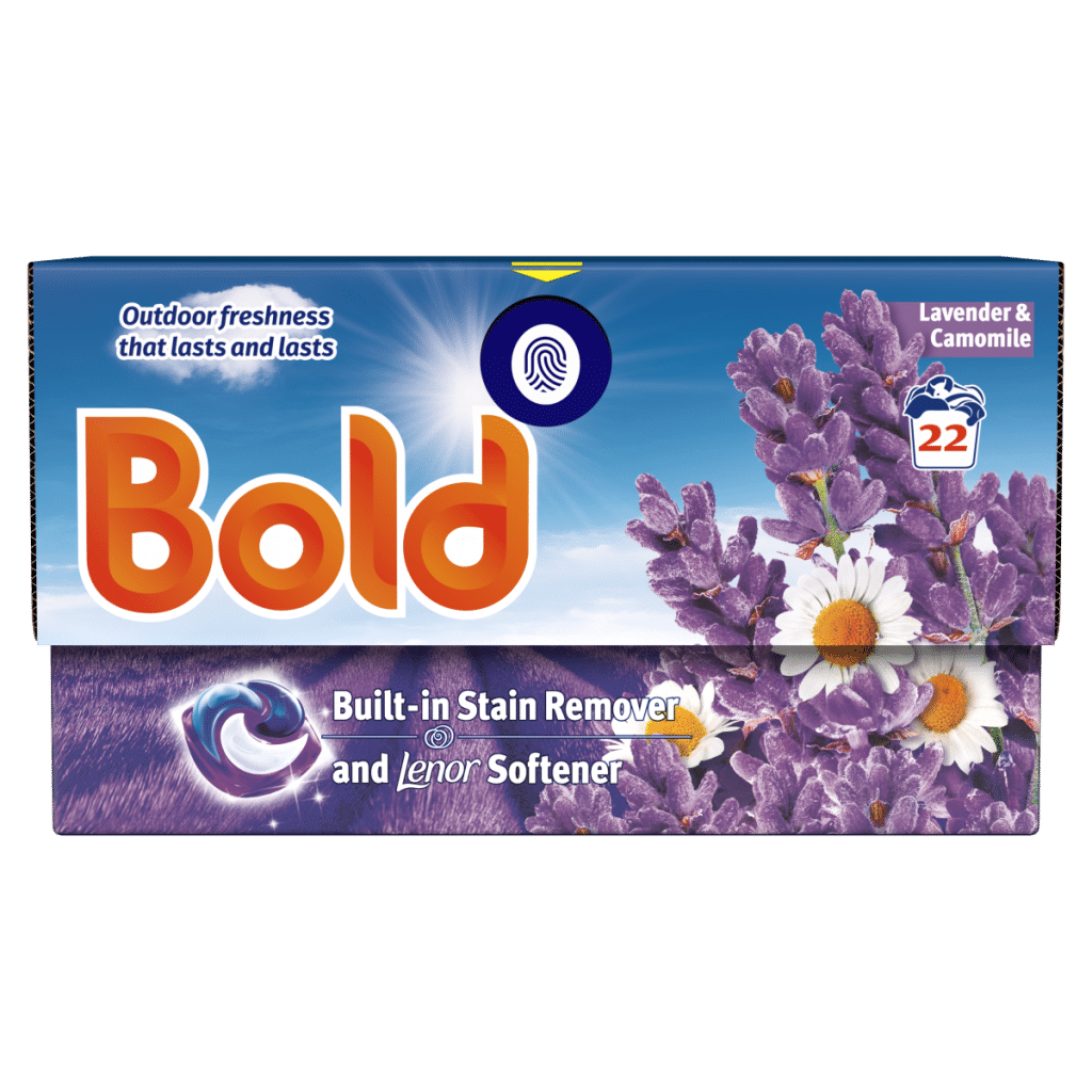 Bold PODS® Washing Liquid Capsules 22 Washes, Lavender and Camomile