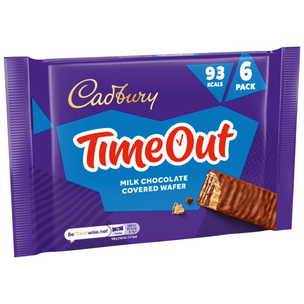 Cadbury Timeout Chocolate Wafer Biscuits 6 pack Multipack 108 g