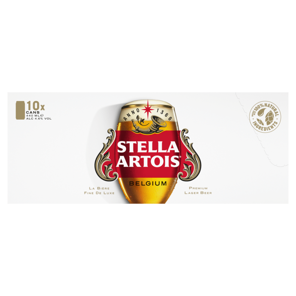 Stella Artois Belgium Premium Lager Beer 10 x 440ml