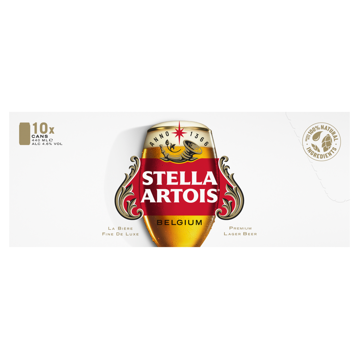 Stella Artois Belgium Premium Lager Beer 10 x 440ml